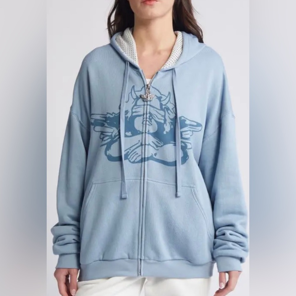 Boys Lie “Read the Signs” Harley zip-up hoodie
